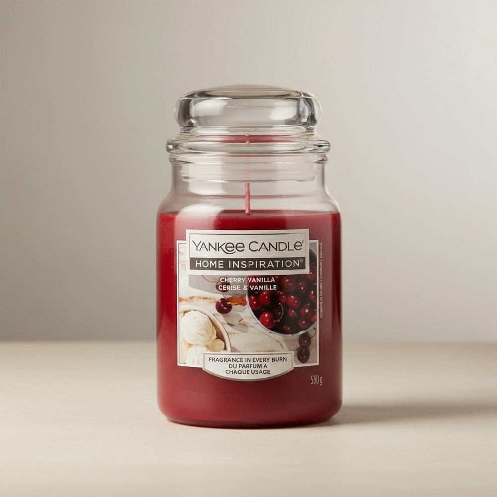 Yankee Candle Cherry Vanilla Medium Jar - Scented Candle‎ - NWT